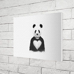 Холст прямоугольный Love panda, цвет: 3D-принт — фото 2