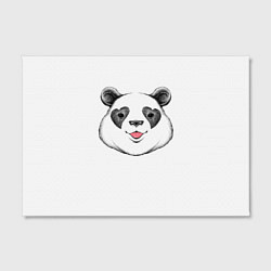 Холст прямоугольный Влюблённый панда, цвет: 3D-принт — фото 2