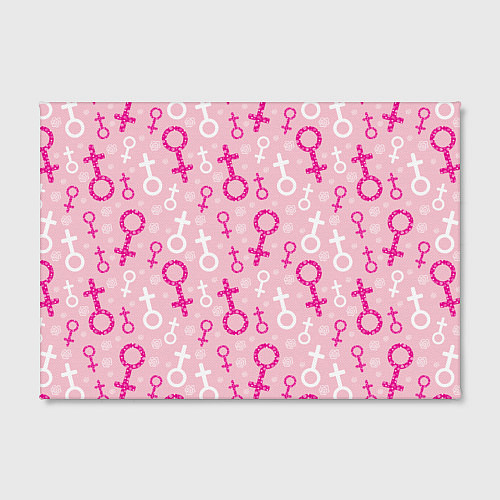 Картина прямоугольная Гендерный женский знак венеры / 3D-принт – фото 2