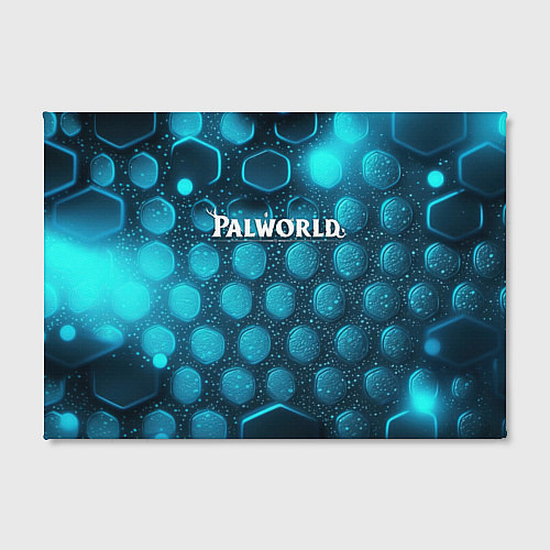Картина прямоугольная Palworld логотип космический / 3D-принт – фото 2