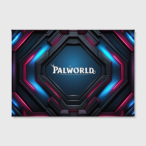 Картина прямоугольная Palworld логотип космический стиль / 3D-принт – фото 2