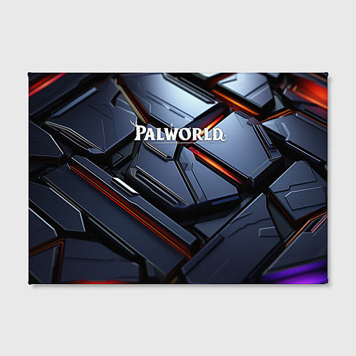 Картина прямоугольная Palworld логотип космически плиты / 3D-принт – фото 2
