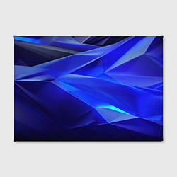 Холст прямоугольный Black and blue abstract background sport style, цвет: 3D-принт — фото 2