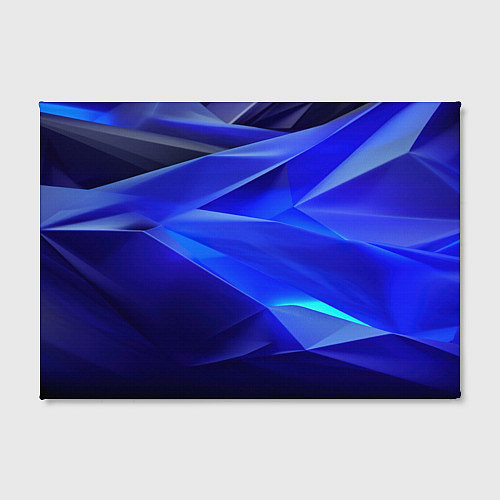 Картина прямоугольная Black and blue abstract background sport style / 3D-принт – фото 2