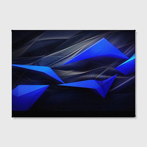 Картина прямоугольная Black and blue abstract background sport style / 3D-принт – фото 2