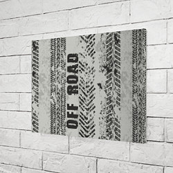 Холст прямоугольный Бездорожье - следы, цвет: 3D-принт — фото 2