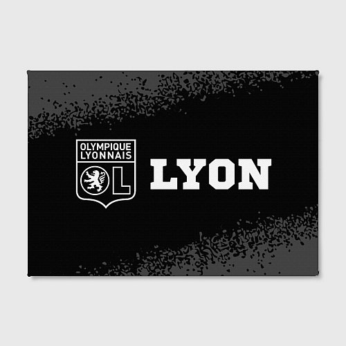Картина прямоугольная Lyon sport на темном фоне по-горизонтали / 3D-принт – фото 2