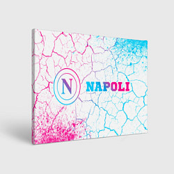 Холст прямоугольный Napoli neon gradient style по-горизонтали, цвет: 3D-принт