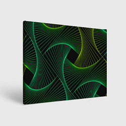 Холст прямоугольный Сетка скрученных линий, цвет: 3D-принт