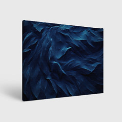 Картина прямоугольная Синие глубокие абстрактные волны