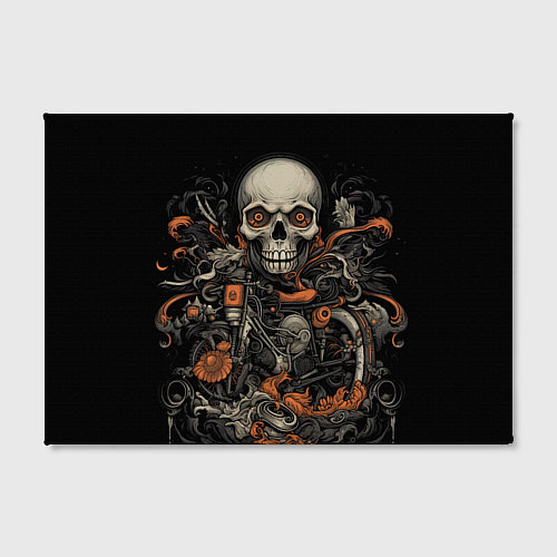 Картина прямоугольная Череп байкера: мото-дух / 3D-принт – фото 2