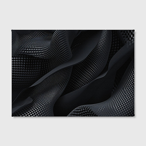 Картина прямоугольная Черная геометрическая материя / 3D-принт – фото 2