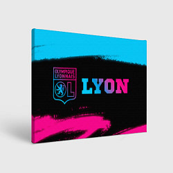 Картина прямоугольная Lyon - neon gradient по-горизонтали