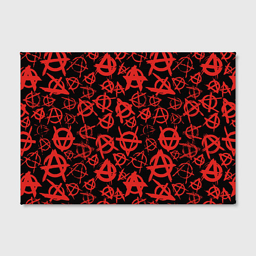Картина прямоугольная Узор анархия красный / 3D-принт – фото 2