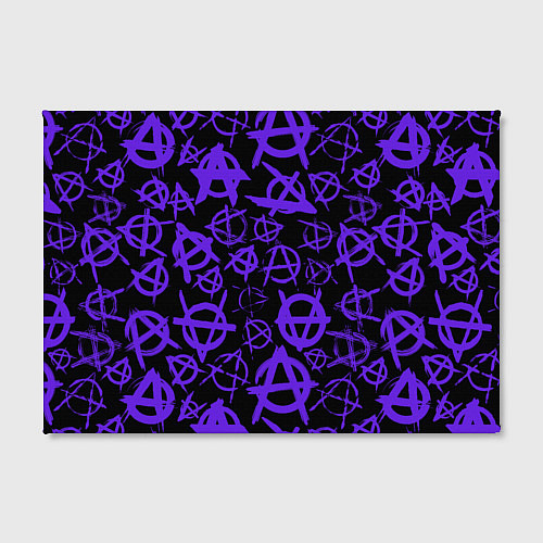 Картина прямоугольная Узор анархия фиолетовый / 3D-принт – фото 2