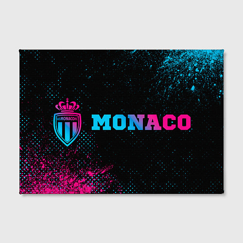 Картина прямоугольная Monaco - neon gradient по-горизонтали / 3D-принт – фото 2