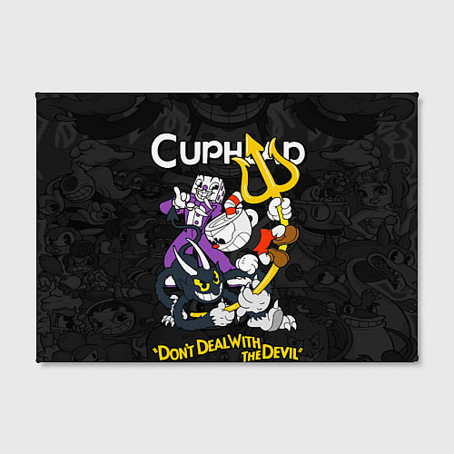 Картина прямоугольная Cuphead devil trident / 3D-принт – фото 2