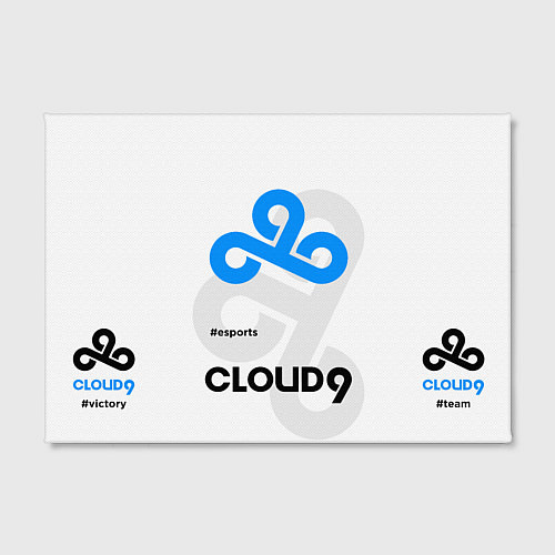 Картина прямоугольная Cloud9 - esports white / 3D-принт – фото 2