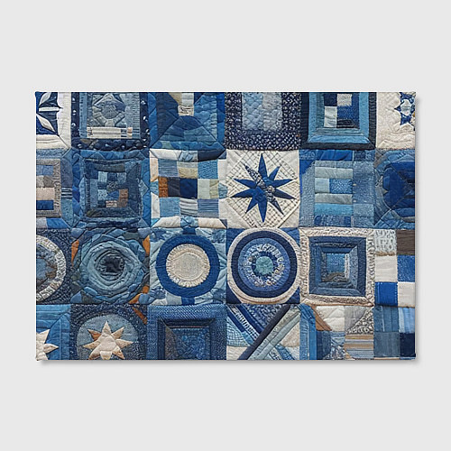 Картина прямоугольная Denim patchwork - ai art / 3D-принт – фото 2