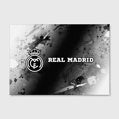 Картина прямоугольная Real Madrid sport на темном фоне по-горизонтали / 3D-принт – фото 2