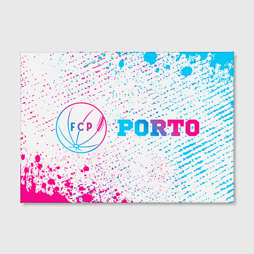 Картина прямоугольная Porto neon gradient style по-горизонтали / 3D-принт – фото 2