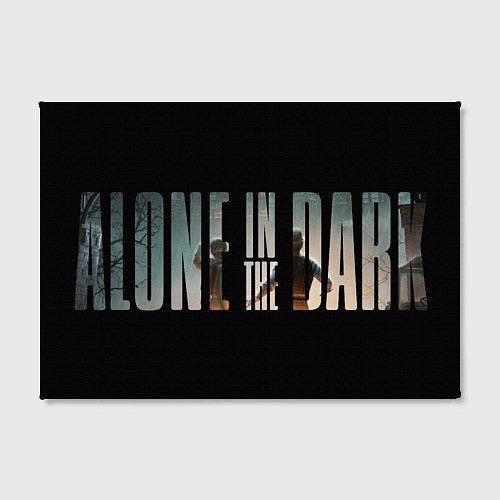 Картина прямоугольная Alone in the dark logotype / 3D-принт – фото 2
