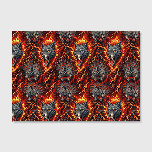 Картина прямоугольная Волки эпичный паттерн / 3D-принт – фото 2