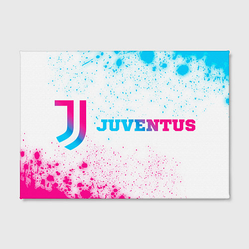 Картина прямоугольная Juventus neon gradient style по-горизонтали / 3D-принт – фото 2