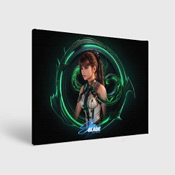 Холст прямоугольный Stellar Blade Eve green, цвет: 3D-принт