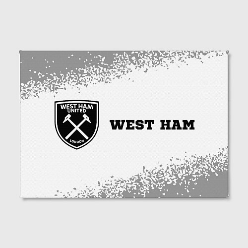 Картина прямоугольная West Ham sport на светлом фоне по-горизонтали / 3D-принт – фото 2