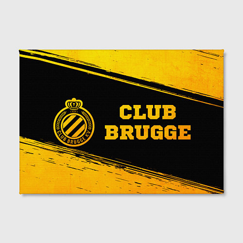 Картина прямоугольная Club Brugge - gold gradient по-горизонтали / 3D-принт – фото 2