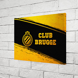 Холст прямоугольный Club Brugge - gold gradient по-горизонтали, цвет: 3D-принт — фото 2