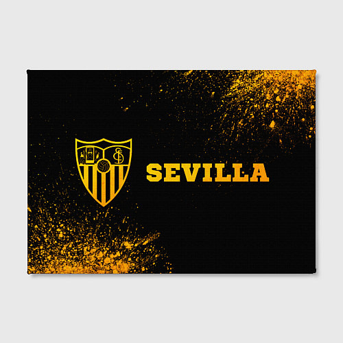 Картина прямоугольная Sevilla - gold gradient по-горизонтали / 3D-принт – фото 2