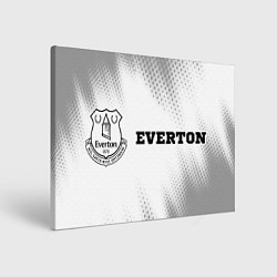 Холст прямоугольный Everton sport на светлом фоне по-горизонтали, цвет: 3D-принт