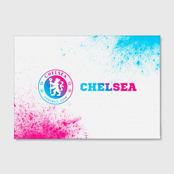 Холст прямоугольный Chelsea neon gradient style по-горизонтали, цвет: 3D-принт — фото 2