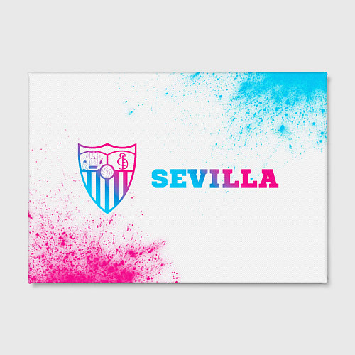 Картина прямоугольная Sevilla neon gradient style по-горизонтали / 3D-принт – фото 2