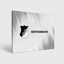 Холст прямоугольный Hoffenheim sport на светлом фоне по-горизонтали, цвет: 3D-принт