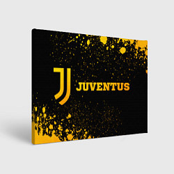 Холст прямоугольный Juventus - gold gradient по-горизонтали, цвет: 3D-принт