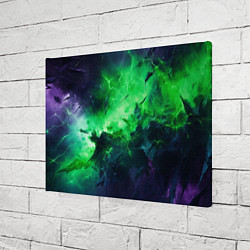 Холст прямоугольный Круглый зеленый мистический фон, цвет: 3D-принт — фото 2