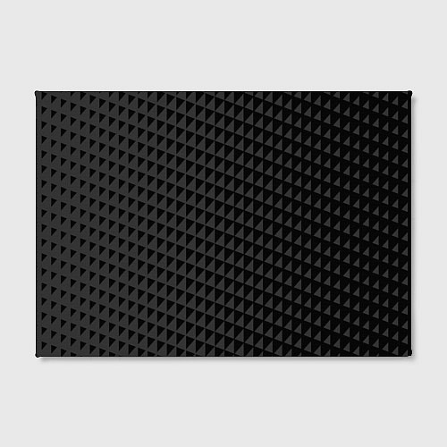 Картина прямоугольная Паттерн из черных треугольников / 3D-принт – фото 2