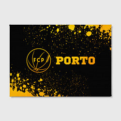 Холст прямоугольный Porto - gold gradient по-горизонтали, цвет: 3D-принт — фото 2