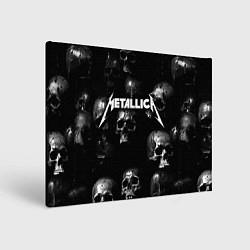 Картина прямоугольная Metallica - logo rock group