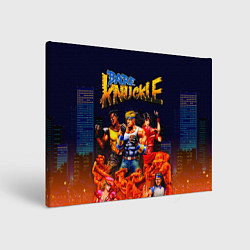 Холст прямоугольный Bare knuckle - streets of rage, цвет: 3D-принт