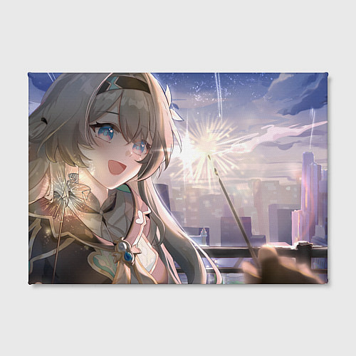 Картина прямоугольная Honkai Star Rail Firefly smile / 3D-принт – фото 2