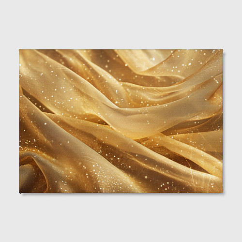 Картина прямоугольная Золотистая текстура с блестками / 3D-принт – фото 2