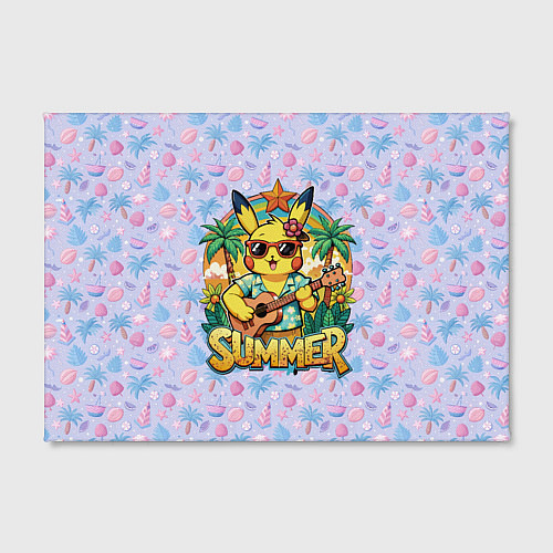 Картина прямоугольная Жаркое лето с Пикачу / 3D-принт – фото 2