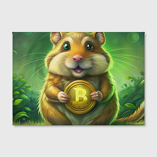 Картина прямоугольная Хомяк и крипта / 3D-принт – фото 2