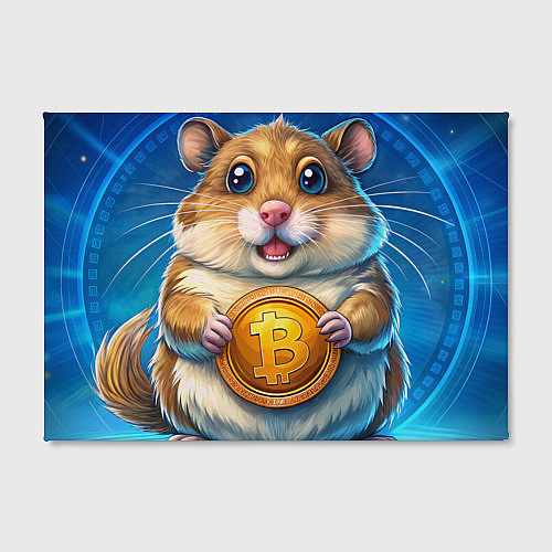 Картина прямоугольная Хомячок с криптой / 3D-принт – фото 2