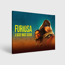 Холст прямоугольный Безумный Макс - Фуриоса, цвет: 3D-принт