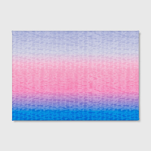 Картина прямоугольная Tie-dye color gradient: pink-blue / 3D-принт – фото 2